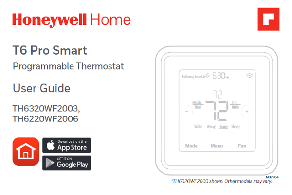 Honeywell TH6220WF2006/U Manual