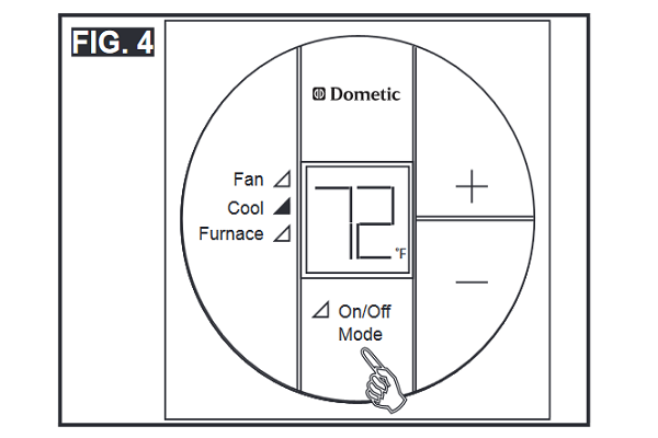 DOMETIC 3316155 Mode Selection