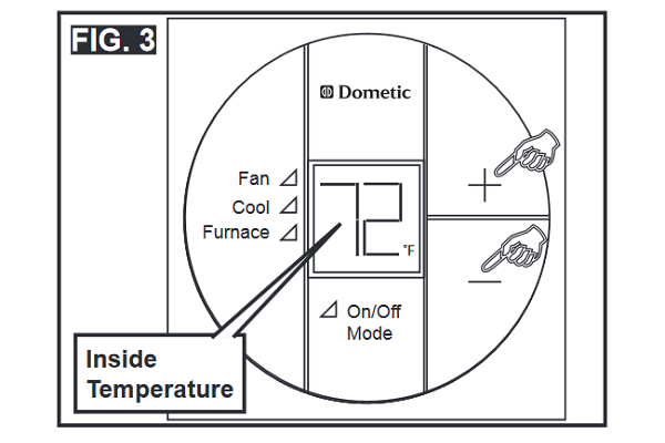 DOMETIC 3316155 PROGRAMMING Temperature