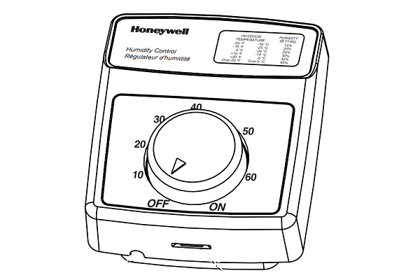 Honeywell H8908B Humidistat H8908C Dehumidistat