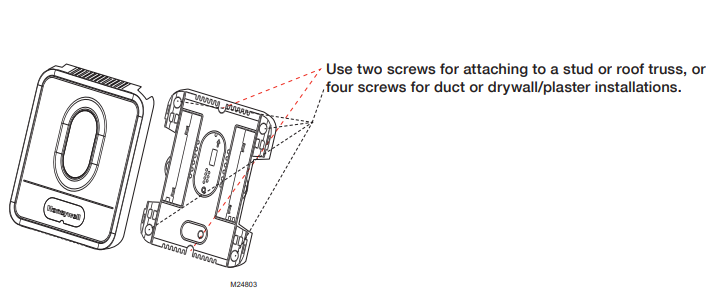 honeywell hz221 truezone Installation