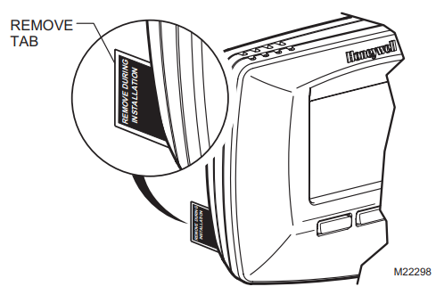 honeywell rth7500d installation Battery