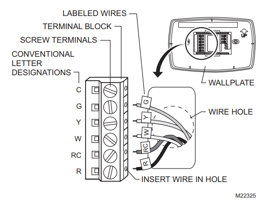 honeywell rth7500d installation