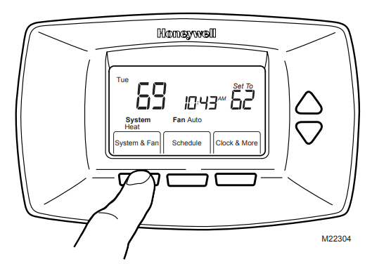 honeywell rth7500d installer setup