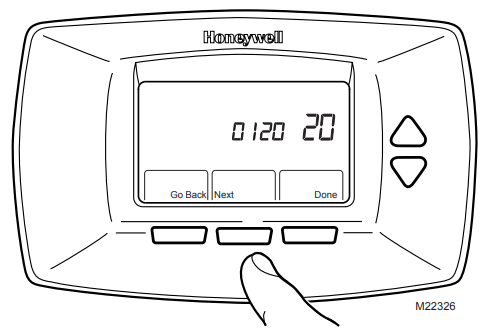 honeywell rth7500d installer setup