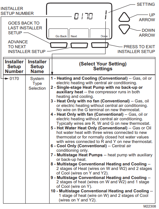 honeywell rth7500d installer setup