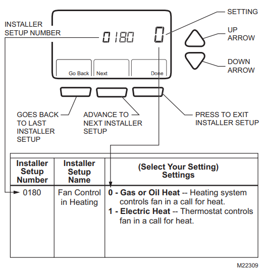 honeywell rth7500d installer setup