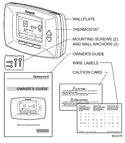 Honeywell RTH7500D Prepare for Installation