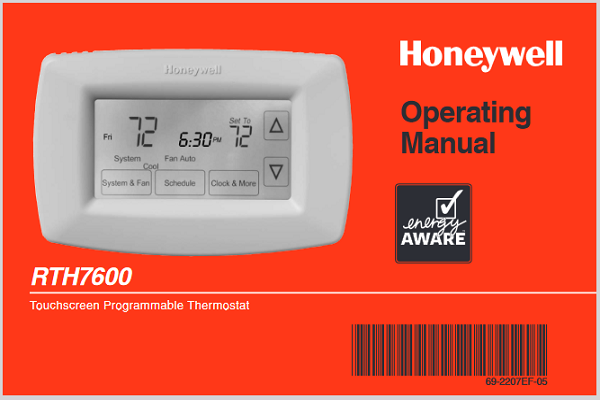 Honeywell RTH7600