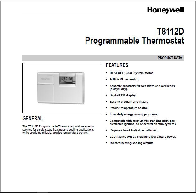 Honeywell T8112D