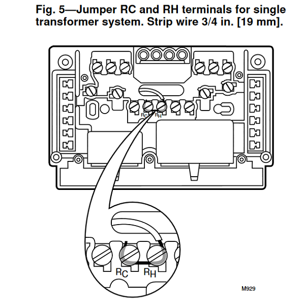 Honeywell T874A,D Wiring connections 2