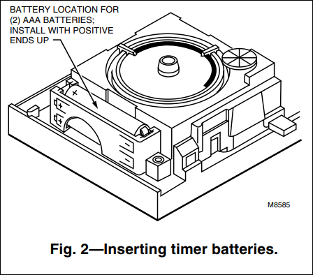 Honeywell Timer Thermostat Fuel Saver batteries
