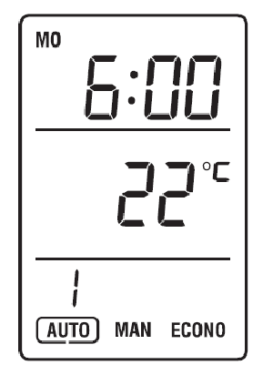 Honeywell TL6120 Automatic (programmable) mode