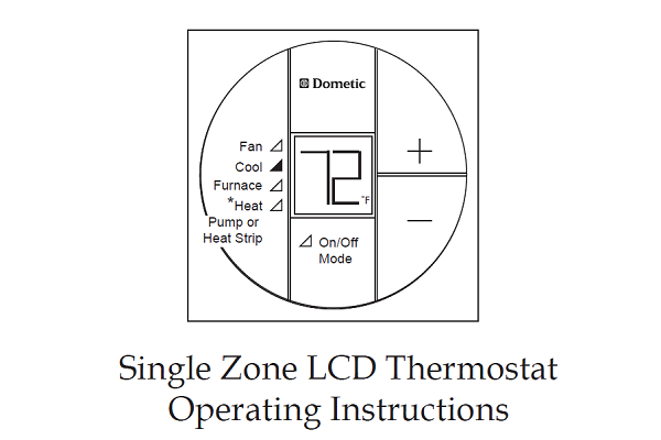 Dometic Single Zone LCD Thermostat